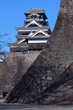 熊本城　天守閣と二様の石垣