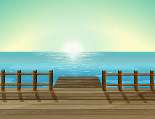 Wall Mural - A sea scenery