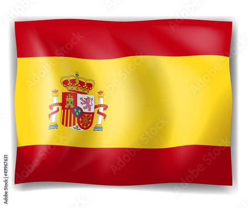 Obraz w ramie Flag of Spain