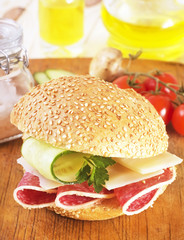 Canvas Print - sandwich