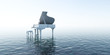 Piano, Musik, Sound, Wasser, Meer, Klang