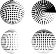 Collection of halftone spheres