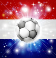 Poster - Dutch soccer flag