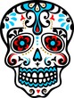 Mexikanischer Totenschädel - dias de los muertos