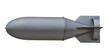 aerial bomb on a white background