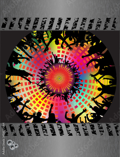 Fototapeta na wymiar Party people vector background