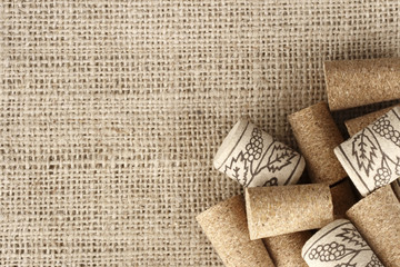 Wine corks background