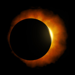 Canvas Print - sun eclipse