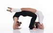 © huntun - studio shoot of two cute woman gymnasts