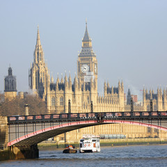 Fototapete - London skyline, Westminster Palace
