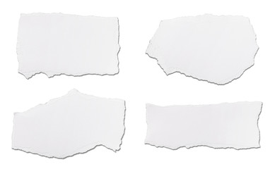 white paper ripped message background