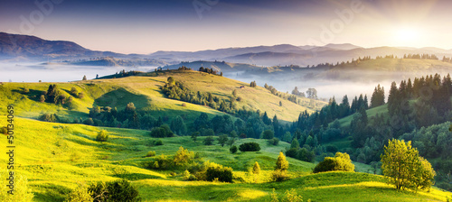 Naklejka na szybę mountains landscape