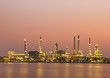 Oil  refinery before sunrise
