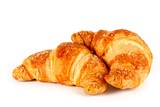 Fototapeta Kuchnia - Croissant su sfondo bianco