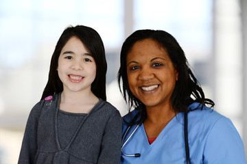 Canvas Print - Nurse and Patient