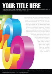 Fototapete - Abstract vector background for brochure or poster