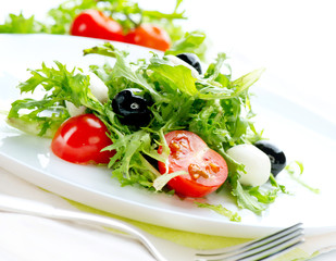 Salad with Mozzarella Cheese