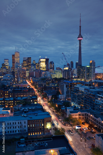 Fotoboard na płycie Światła toronto