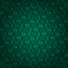 Green Vintage Floral Seamless Pattern