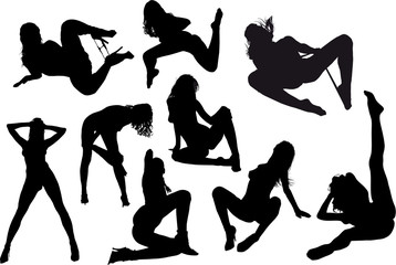 Silhouettes femmes nues