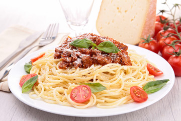 Poster - spaghetti and tomato sauce