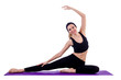 © Elnur - Young female doing exercises on white