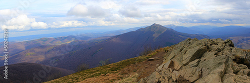 Naklejka samoprzylepna Bieszczady panorama