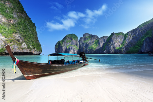 Board z aluminiowym obramowaniem Majowie phi phi phi leh wyspa, Tajlandia