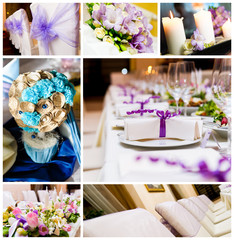 Wedding decorations collage