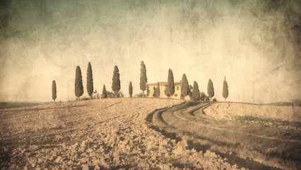 Obraz na płótnie pole włoski wiejski