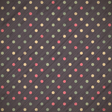 Grunge Vintage Retro Background With Polka Dots