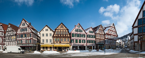 Marktplatz Panorama Bad Urach