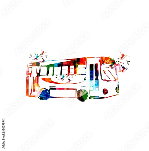 Board z aluminiowym obramowaniem Wektor autobusowy