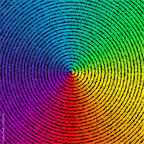 Obraz na płótnie canvas czteroczęściowy "tetraptyk" Tło wektor psychodelia.