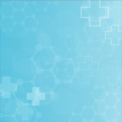 Abstract molecules medical background