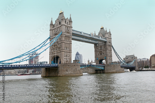 Fotoboard na płycie London Tower Bridge