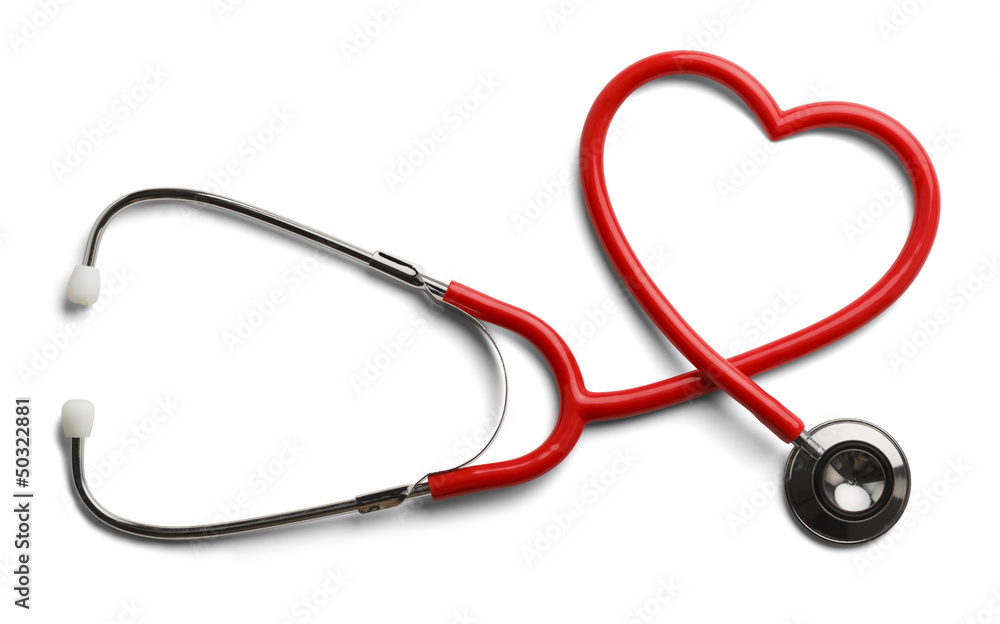 Heart Stethoscope - obrazy, fototapety, plakaty 