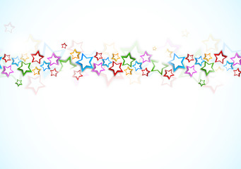 Poster - Background with colorful stars