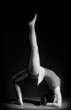 © Tijana - Gymnastics pose black and white