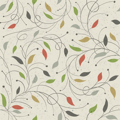 Aufkleber - Floral seamless pattern. Vector, EPS10