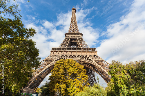 Fotoboard na płycie Tour Eiffel w Paryżu