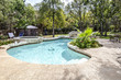 canvas print picture - Backyard swimming pool