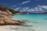 Fototapeta  - Plage de l'île Curieuse aux Seychelles