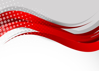 Poster - Abstract red background