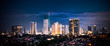 Panoramic cityscape of Indonesia capital city Jakarta