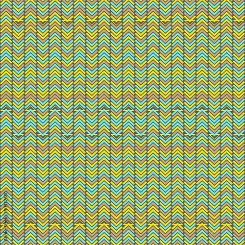 Obraz na płótnie canvas czteroczęściowy "tetraptyk" Bez szwu stylizowane geometryczny wzór z zygzakami i trójkątów