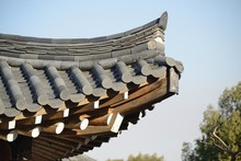 eaves of Korean traditional building