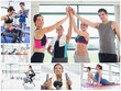 © WavebreakmediaMicro - Collage of happy people at the gym