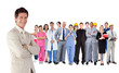 © WavebreakmediaMicro - Businessman standing in front of different types of workers