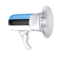 Sticker - Loudspeaker with estonian flag.